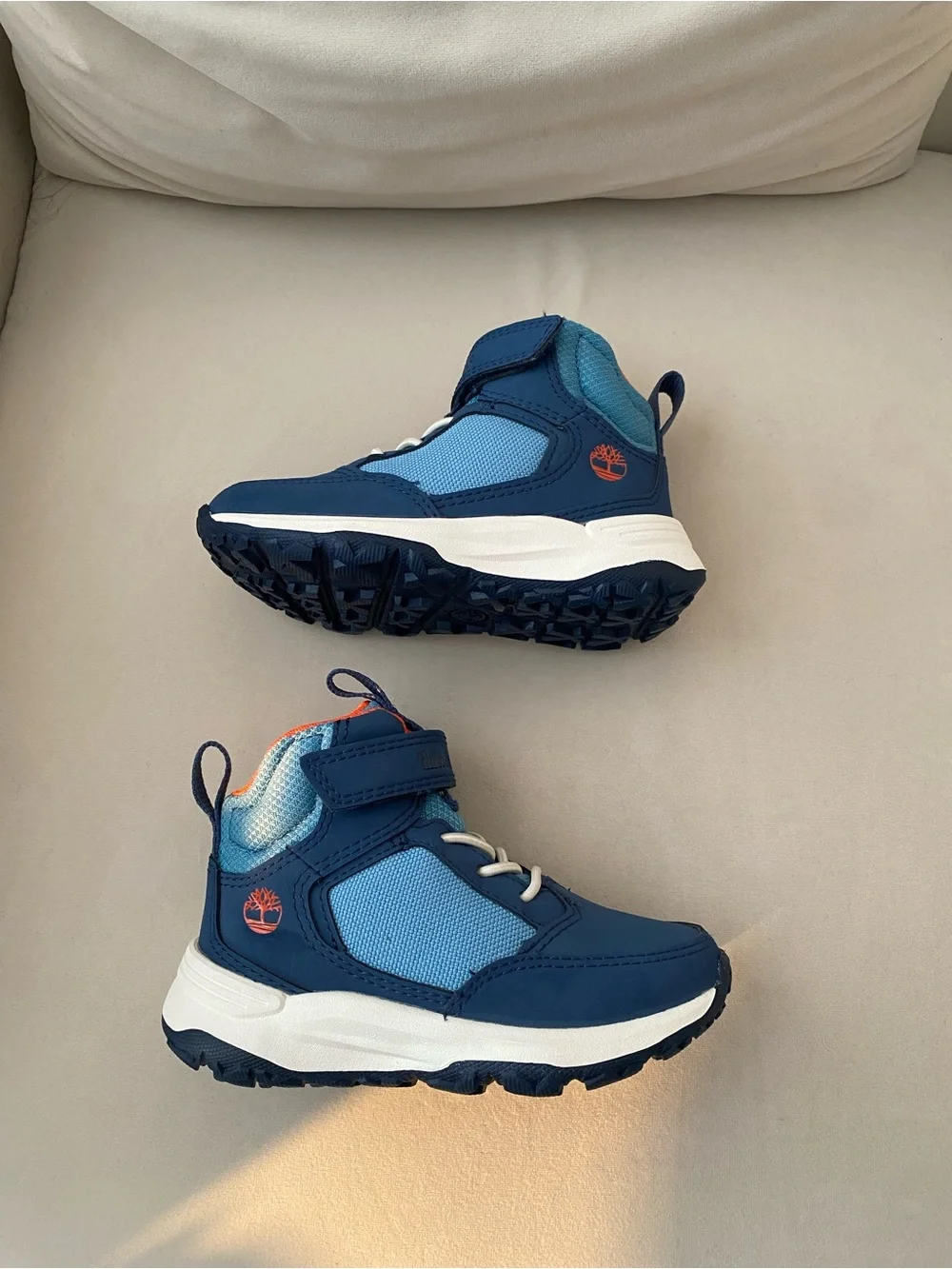 Timberland Blue and Orange Motion Access Boots 7 Toddler